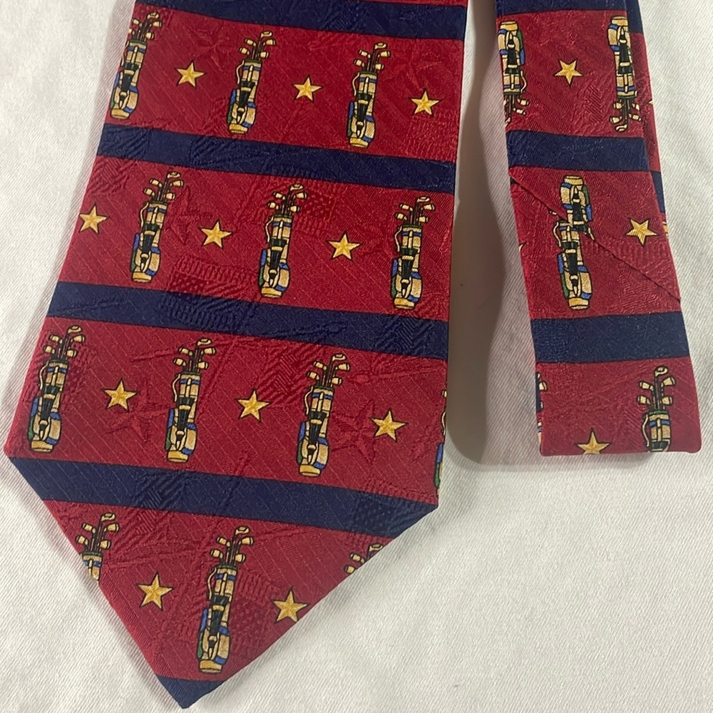 Tommy Hilfiger - Silk Tie - Golf Bag - Stars
